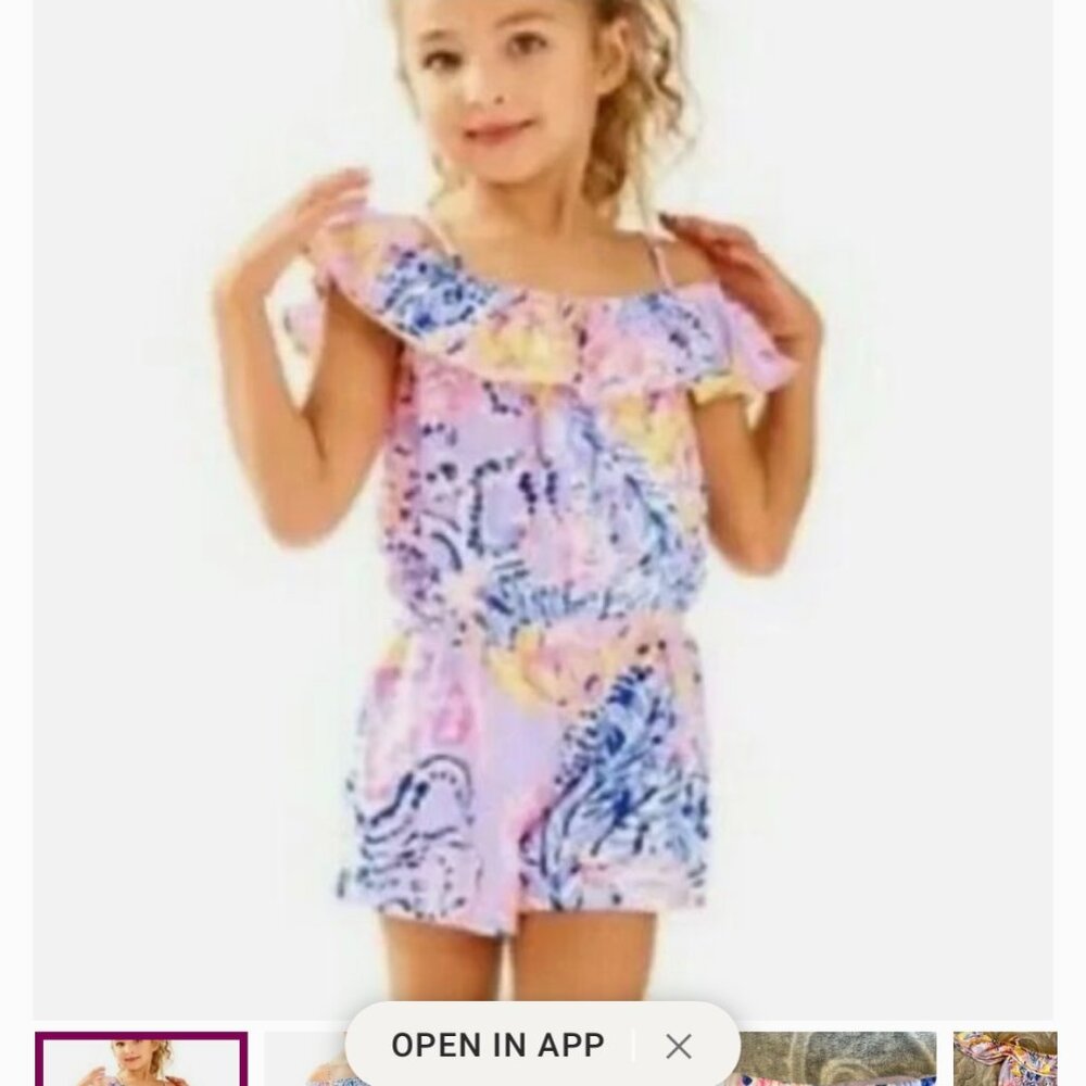 Girls Off Shoulder Romper
